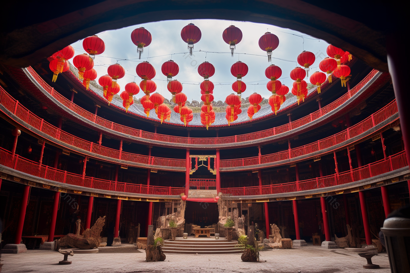 壮阔土楼福建土楼文物遗产建筑,高清,摄影图,摄影图片,图片大全,摄影图免费下载